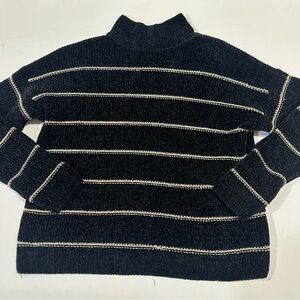 Rachel Zoe Textured Black and gold Sweater